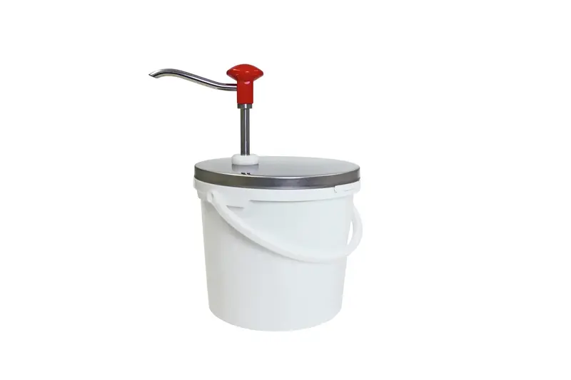 Schneider Edelstahl Dosierspender mit 5 l PP-Behälter 220 mm