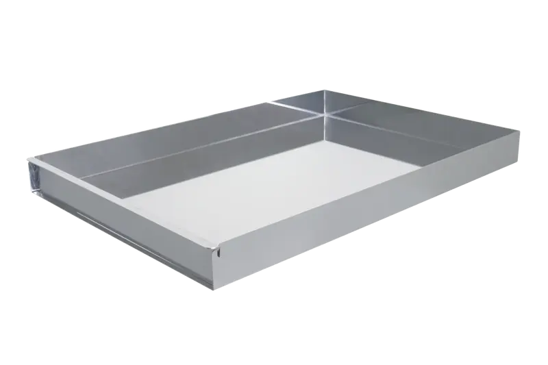 Schneider Edelstahl Schnittkuchenbleche mit Vorsatzschiene 580 x 400 x 50 mm