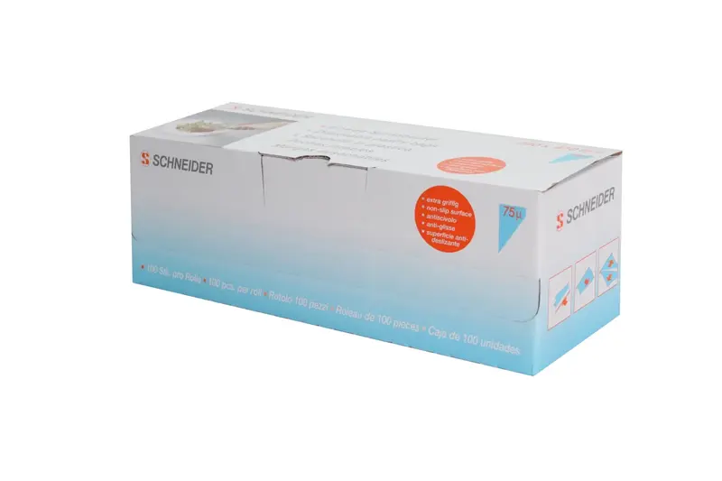 Schneider Einweg-Spritzbeutel 75 µ gerollt blau/transparent, 470 x 230 mm - 100 Stk.