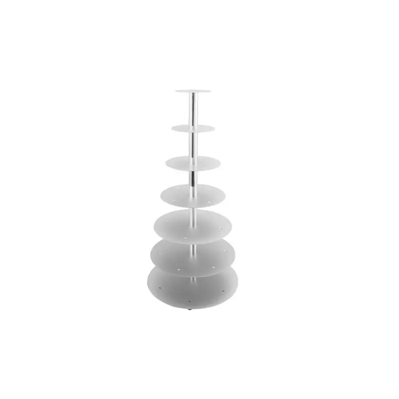 SCHNEIDER ETAGEN-TORTENSTÄNDER / HOCHZEITSTORTENSTÄNDER - ALU SILBER