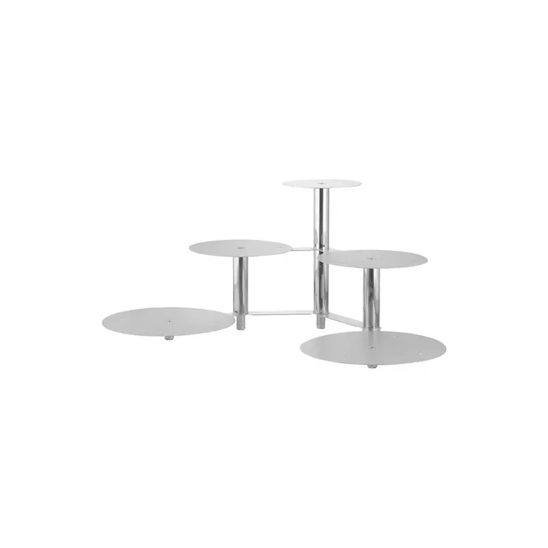 SCHNEIDER ETAGEN-TORTENSTÄNDER / HOCHZEITSTORTENSTÄNDER - ALU SILBER