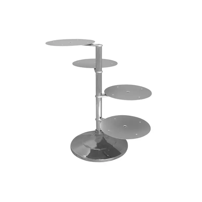 SCHNEIDER ETAGEN-TORTENSTÄNDER / HOCHZEITSTORTENSTÄNDER - ALU SILBER