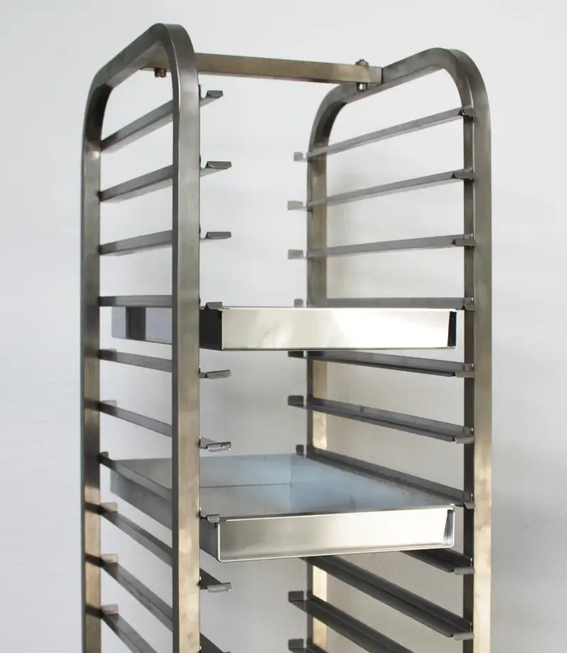 Schneider GN 1/1 Edelstahl Schnittkuchenblech mit Vorsatzschiene