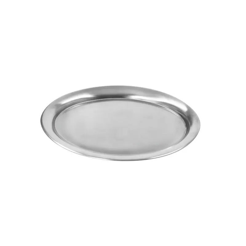 SCHNEIDER SERVIERTABLETTS - OVAL - EDELSTAHL MATT - GEBÖRDELT