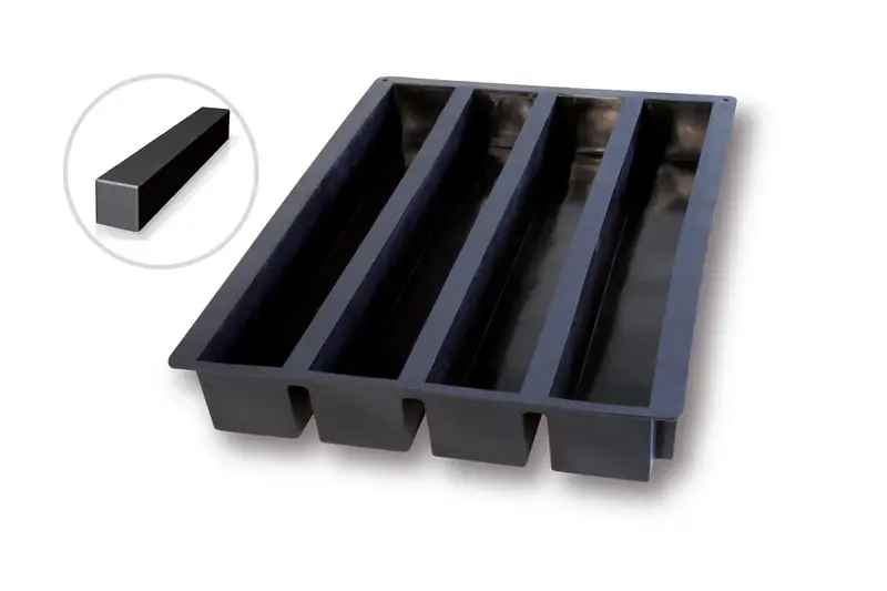 Schneider Silikon-Backformen Rinne 4 x 2401 ml