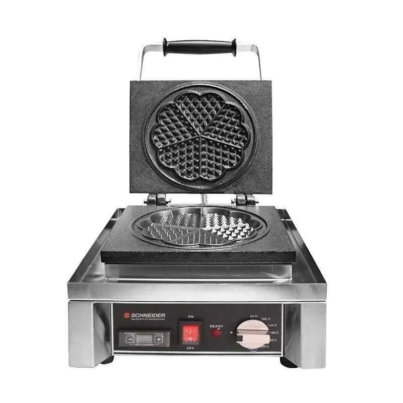 SCHNEIDER WAFFEL-EISEN "5 HERZEN" MIT TIMER