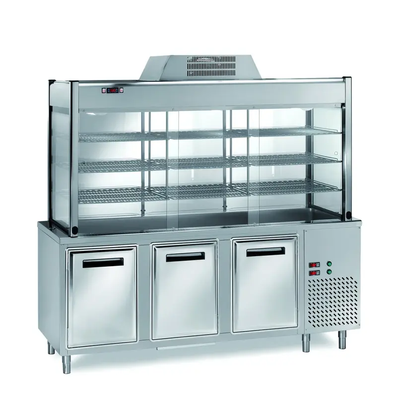Selbstbedienungskühlvitrine PROFI 1200x700x2000 - 3x GN1/1