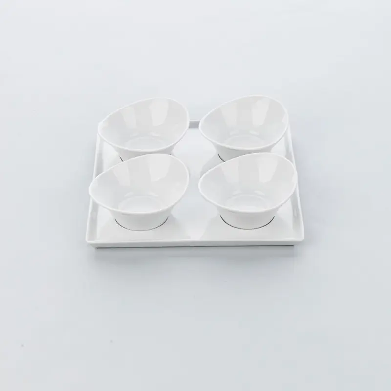 Serie Apulia F Gourmetschälchen-Set eine Platte vier Gourmetschälchen