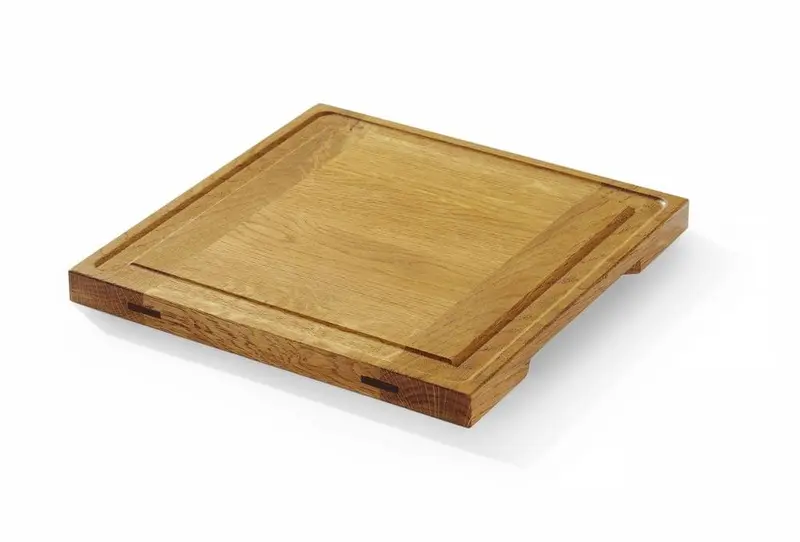 Servierbrett aus Eichenholz, HENDI, 270x270x(H)20mm
