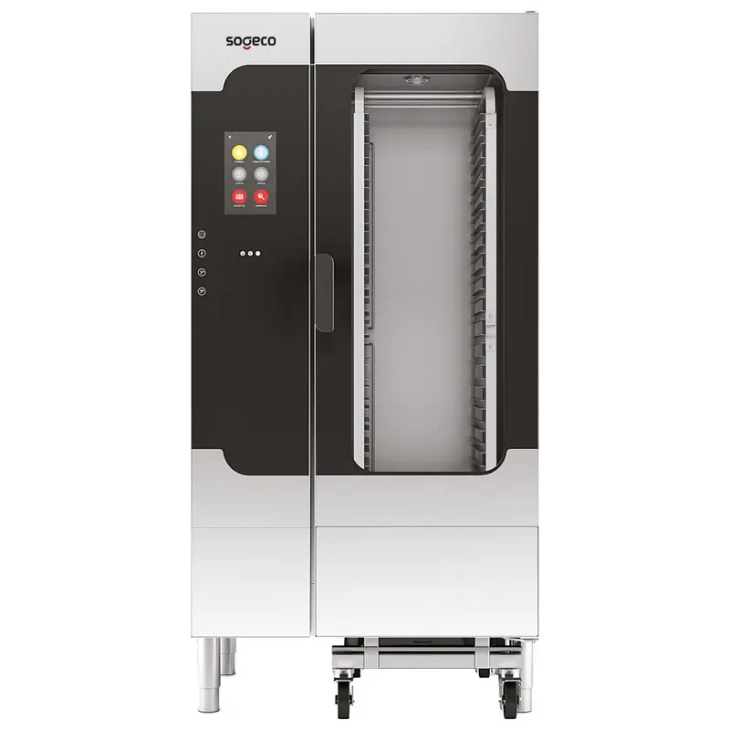 Sogeco Elektro-Kombidämpfer mit Direkteinspritzung und automatischer Reinigung, 20x GN 1/1 - TOUCH SCREEN