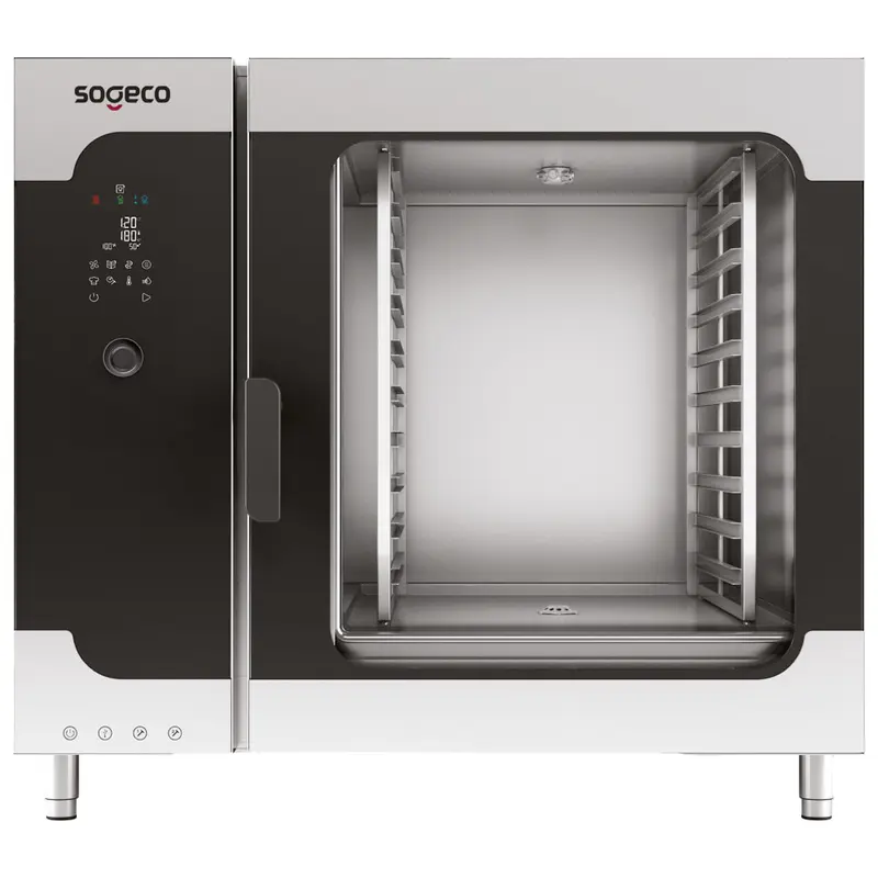 Sogeco Elektro-Kombidämpfer mit Direkteinspritzung und digitaler Steuerung, 10x GN 2/1