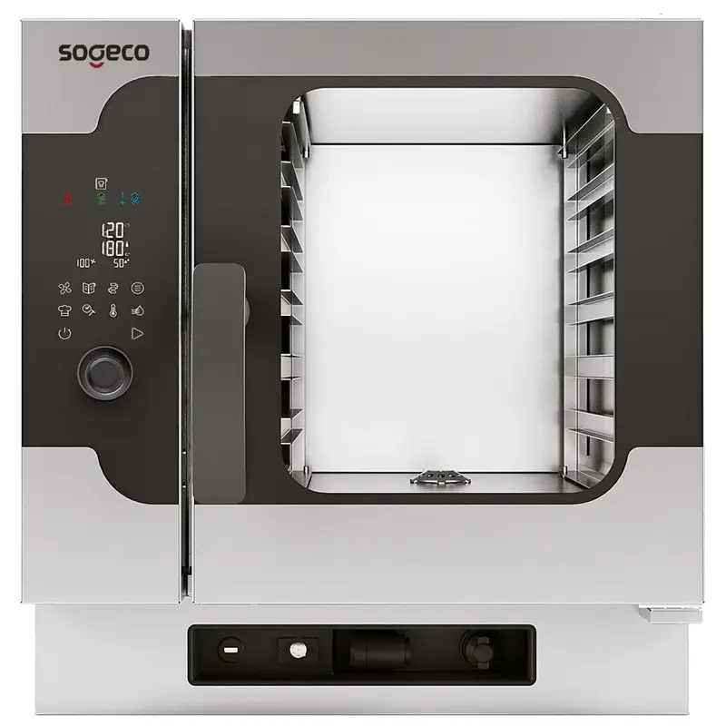 Sogeco Elektro-Kombidämpfer mit Direkteinspritzung und digitaler Steuerung, 6x GN 1/1
