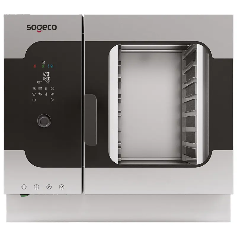 Sogeco Elektro-Kombidämpfer mit Direkteinspritzung und digitaler Steuerung, 7x GN 1/1