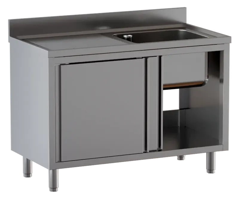 Spülschrank ECO 10x6 mit 1 Becken rechts