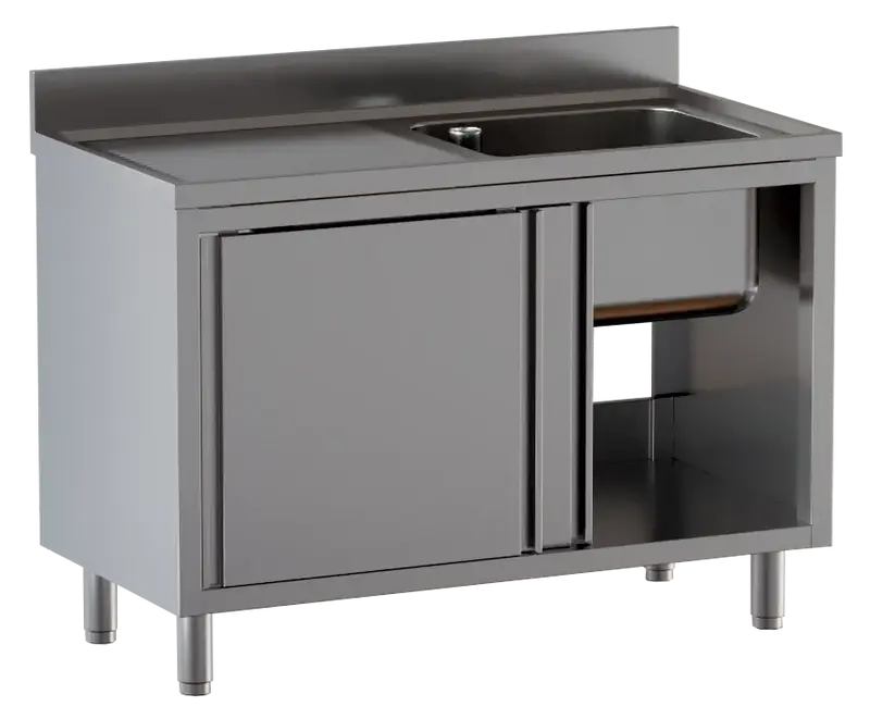 Spülschrank ECO 12x6 mit 1 Becken rechts