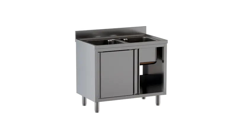 Spülschrank ECO 14x7 mit 2 Becken