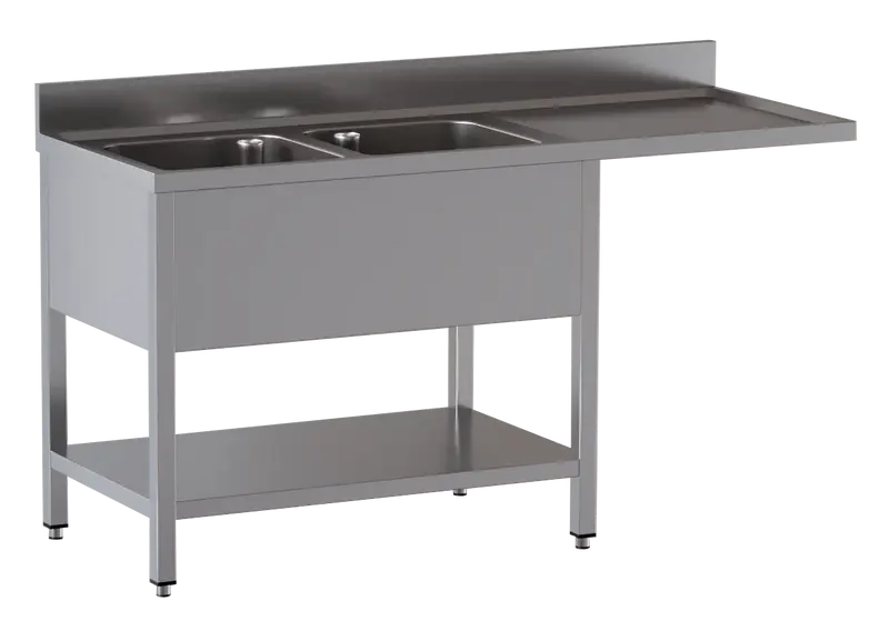 Spülzentrum ECO 18x6 mit 2 Becken Links