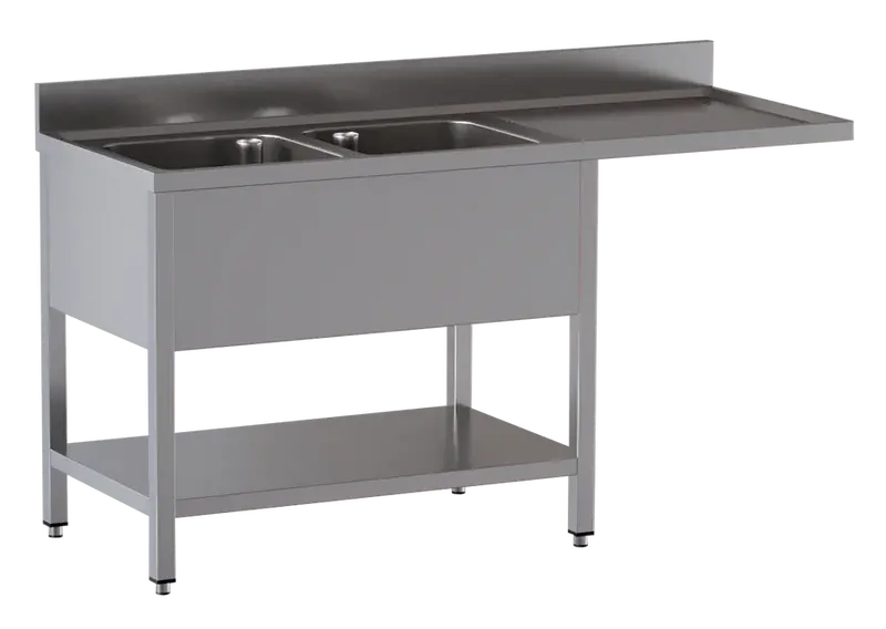 Spülzentrum ECO 18x7 mit 2 Becken Links