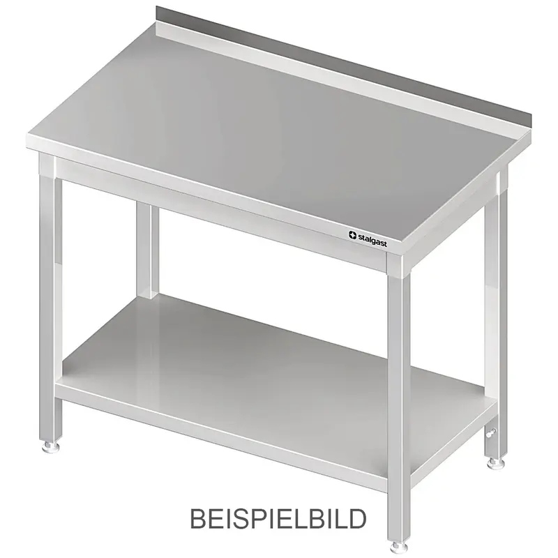 Stalgast Arbeitstisch mit Grundboden, 1800x700x850 mm, ohne Aufkantung, verschweißt