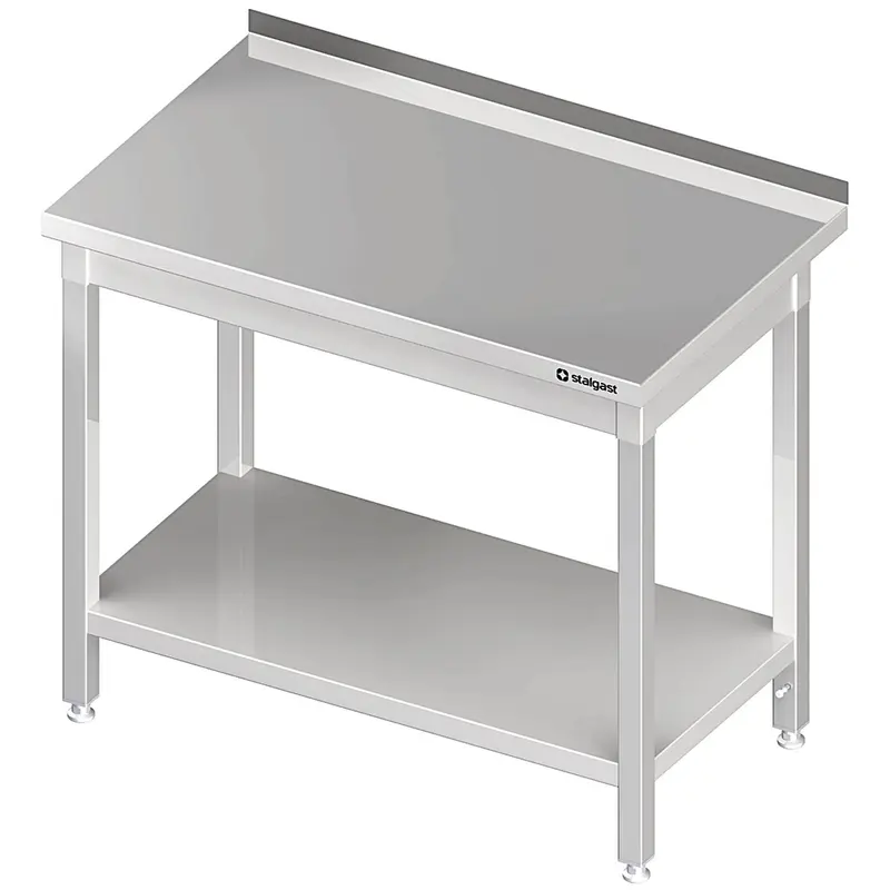 Stalgast Arbeitstisch mit Grundboden, 900x600x850 mm, mit Aufkantung, verschweißt