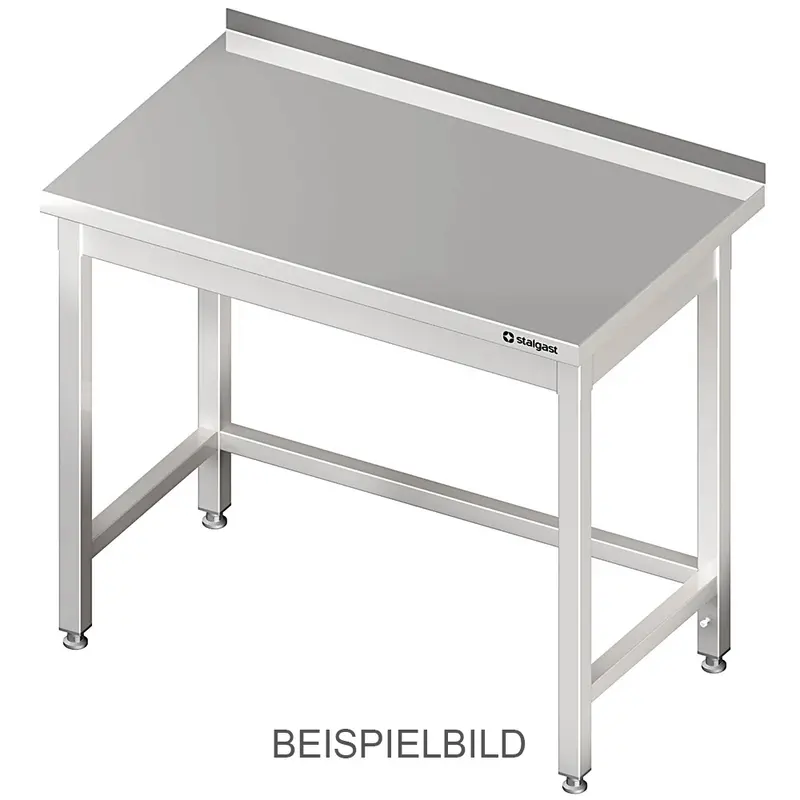 Stalgast Arbeitstisch ohne Grundboden, 1400x700x850 mm, mit Verstrebung, ohne Aufkantung, verschweißt