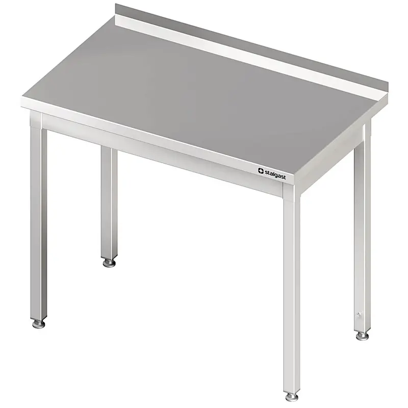 Stalgast Arbeitstisch ohne Grundboden, 500x700x850 mm, ohne Verstrebung, mit Aufkantung, verschweißt