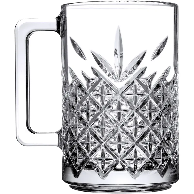 Stalgast Bierglas/Henkelbecher aus Glas, Serie Timeless, 310 ml, 2 Stück