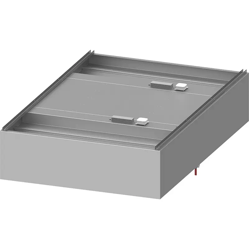 Stalgast Deckenhaube "Basic Line", Kastenform 1400 mm x 2200 mm mit Flammschutzfilter Typ B