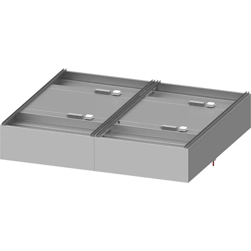 Stalgast Deckenhaube "Basic Line", Kastenform 2600 mm x 2200 mm mit Flammschutzfilter Typ B