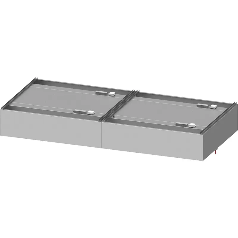 Stalgast Deckenhaube "Basic Line", Kastenform 3600 mm x 1800 mm mit Flammschutzfilter Typ B