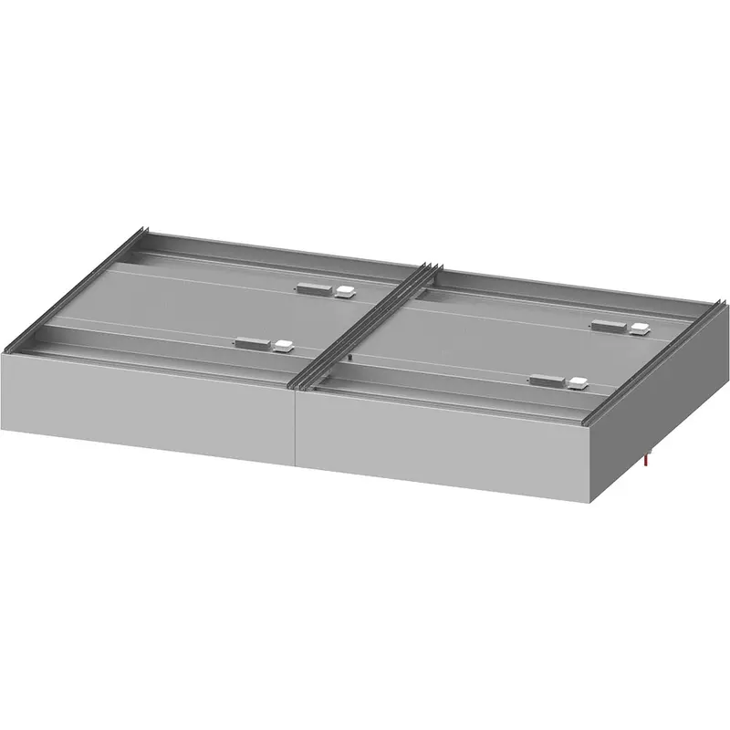Stalgast Deckenhaube "Basic Line", Kastenform 3700 mm x 2200 mm mit Flammschutzfilter Typ B