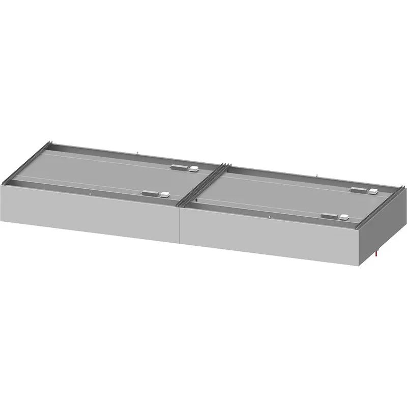 Stalgast Deckenhaube "Basic Line", Kastenform 4300 mm x 2000 mm mit Flammschutzfilter Typ B