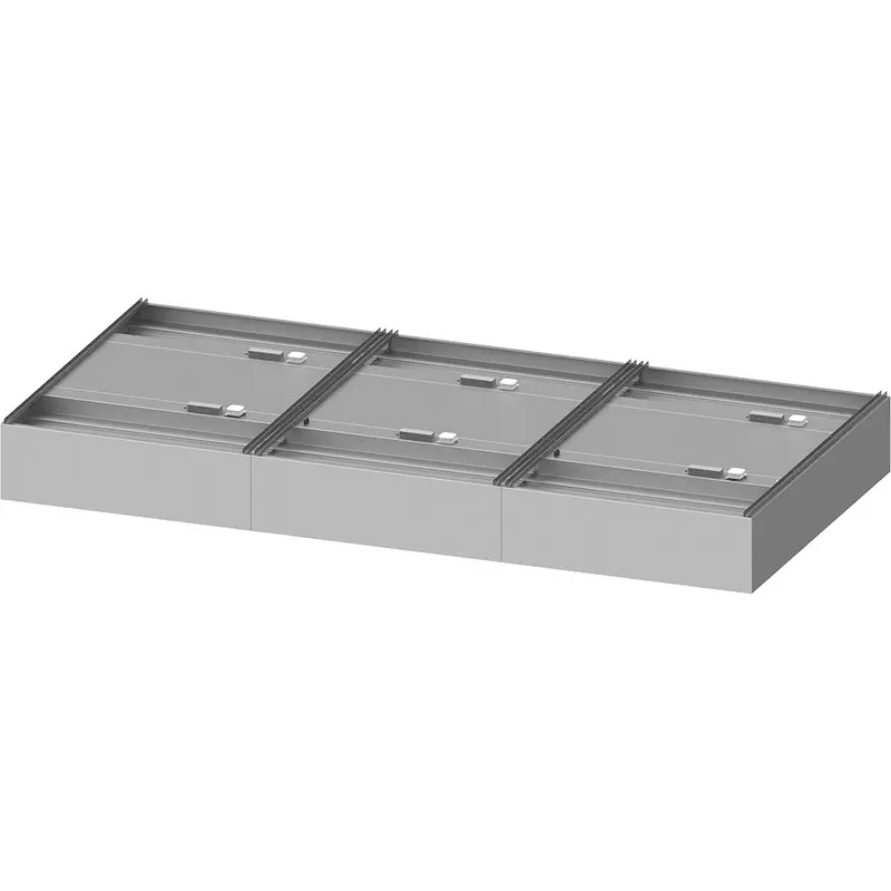 Stalgast Deckenhaube "Basic Line", Kastenform 4500 mm x 2200 mm mit Flammschutzfilter Typ B