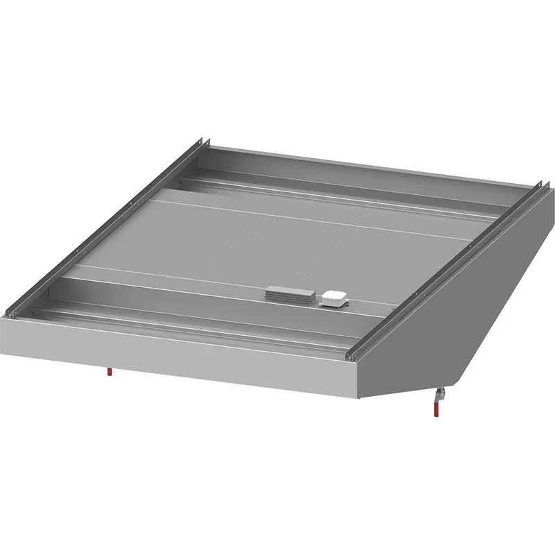 Stalgast Deckenhaube "Basic Line", Schrägform 1300 mm x 2200 mm mit Flammschutzfilter Typ B