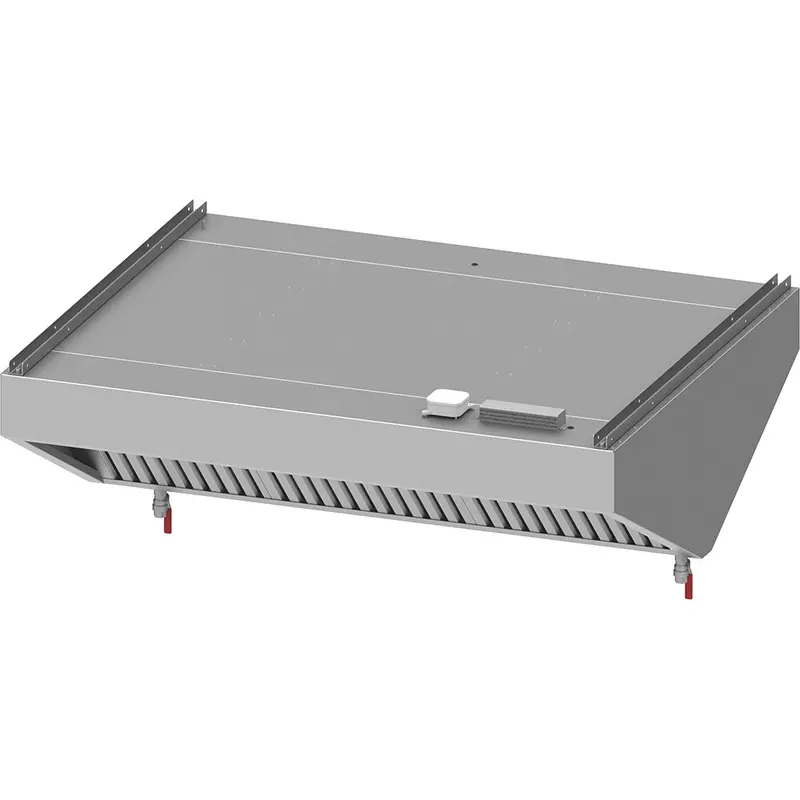 Stalgast Deckenhaube "Basic Line", Schrägform 1600 mm x 1200 mm mit Flammschutzfilter Typ B