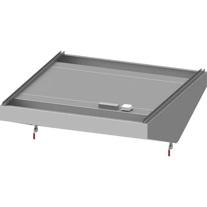 Stalgast Deckenhaube "Basic Line", Schrägform 1700 mm x 2000 mm mit Flammschutzfilter Typ B