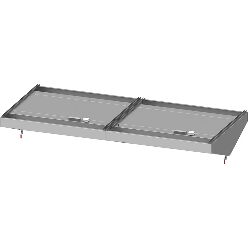 Stalgast Deckenhaube "Basic Line", Schrägform 3400 mm x 2000 mm mit Flammschutzfilter Typ B