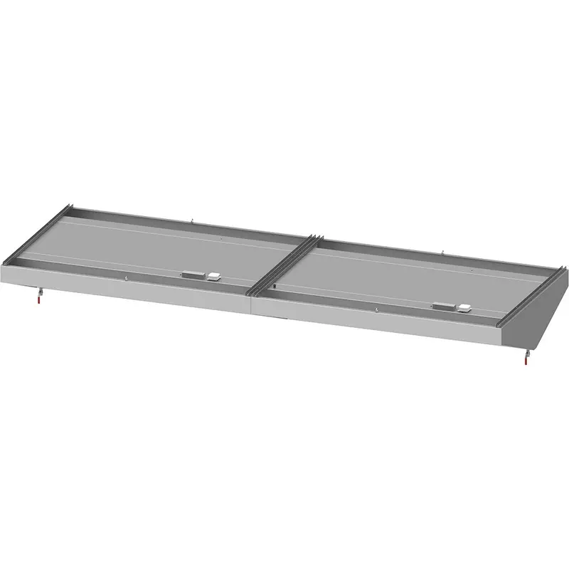 Stalgast Deckenhaube "Basic Line", Schrägform 4600 mm x 1500 mm mit Flammschutzfilter Typ B