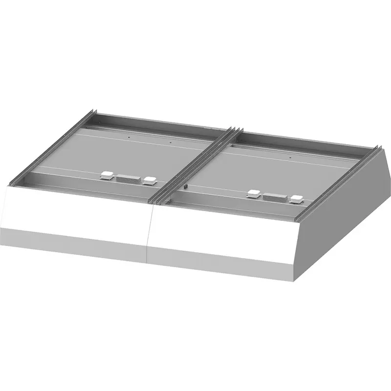 Stalgast Deckenhaube "Basic Line", Trapezform 2300 mm x 2200 mm mit Flammschutzfilter Typ B