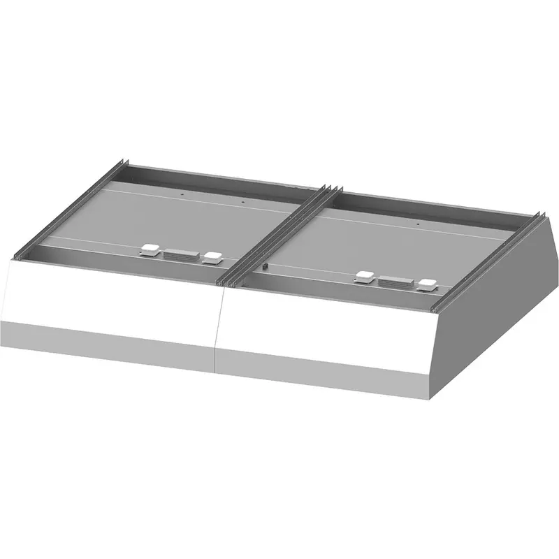 Stalgast Deckenhaube "Basic Line", Trapezform 2400 mm x 1800 mm mit Flammschutzfilter Typ B