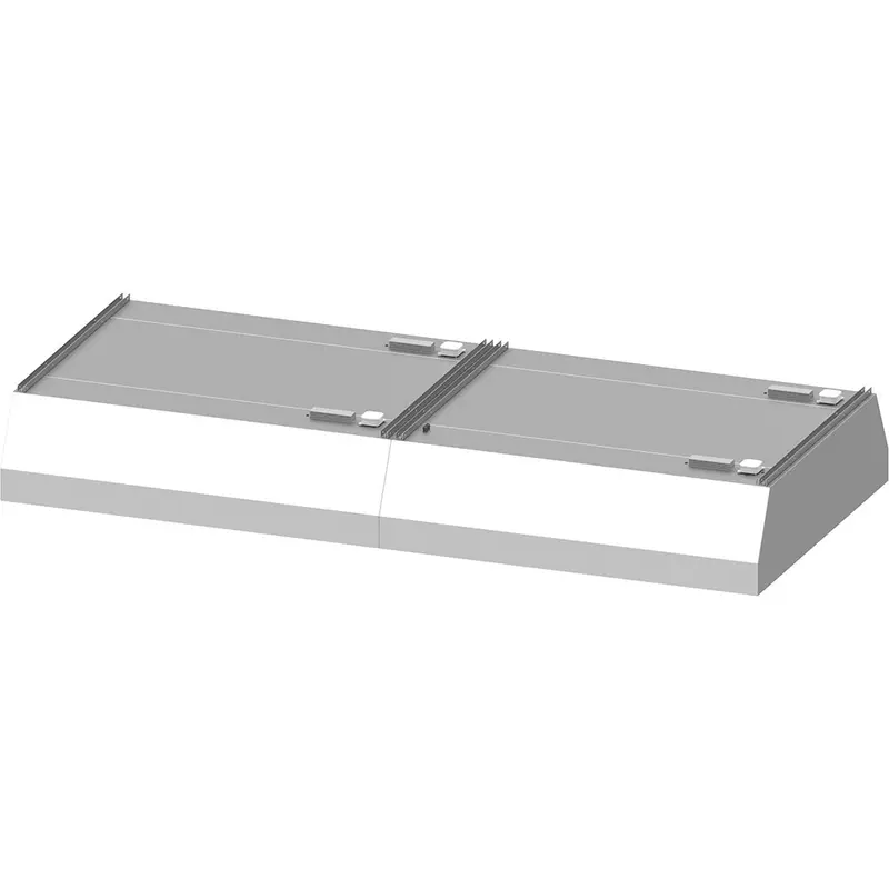 Stalgast Deckenhaube "Basic Line", Trapezform 3600 mm x 1600 mm mit Flammschutzfilter Typ B
