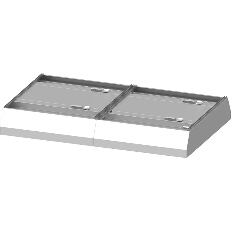 Stalgast Deckenhaube "Basic Line", Trapezform 3600 mm x 2200 mm mit Flammschutzfilter Typ B