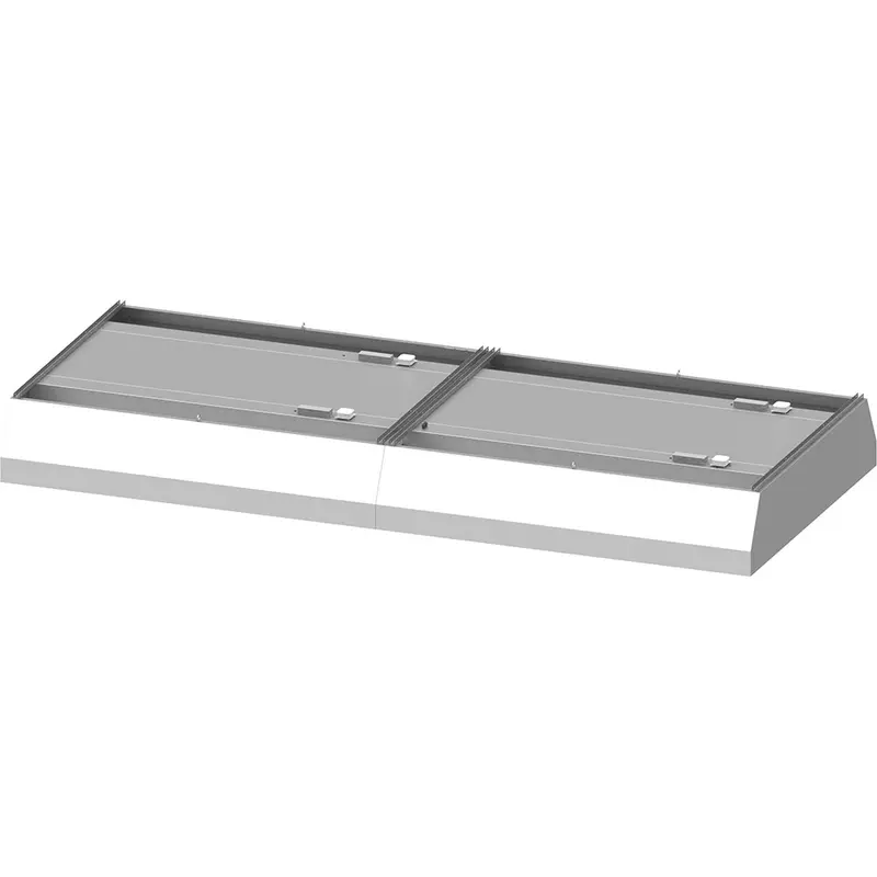 Stalgast Deckenhaube "Basic Line", Trapezform 4100 mm x 1800 mm mit Flammschutzfilter Typ B