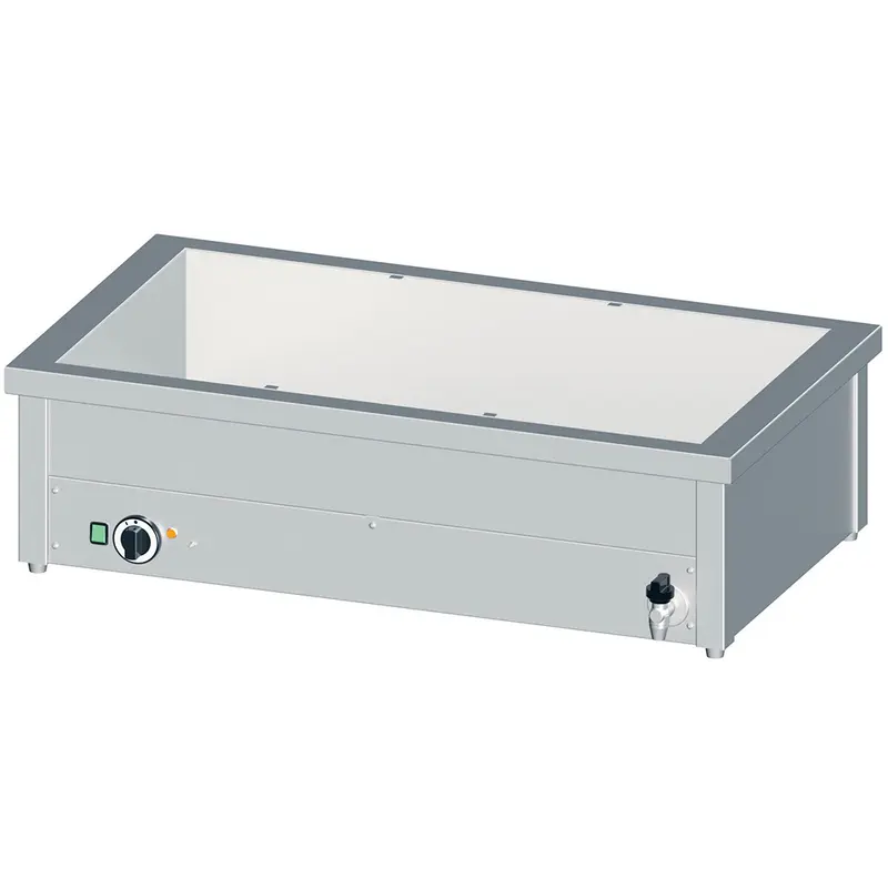 Stalgast Edelstahl Bain-Marie Tischgerät mit einem Becken, für 4x GN1/1410x600x310 mm