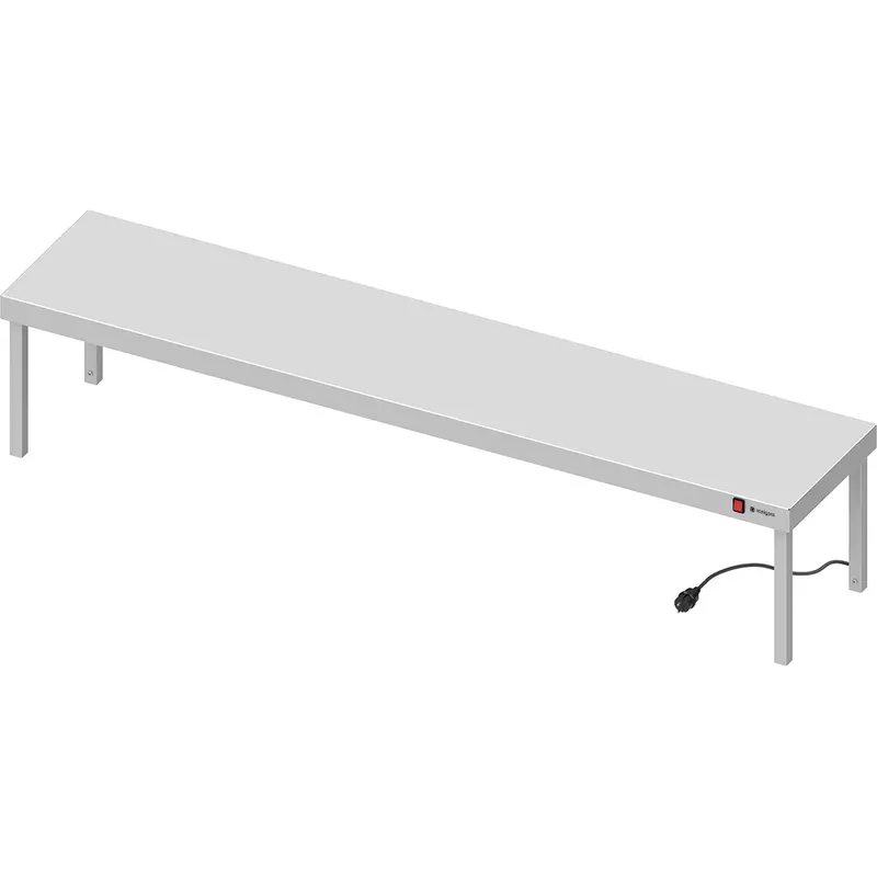 Stalgast Edelstahl Wärmebrücke 1-etagig 1900x400x400 mm mit Keramik-Infrarot-Strahlern