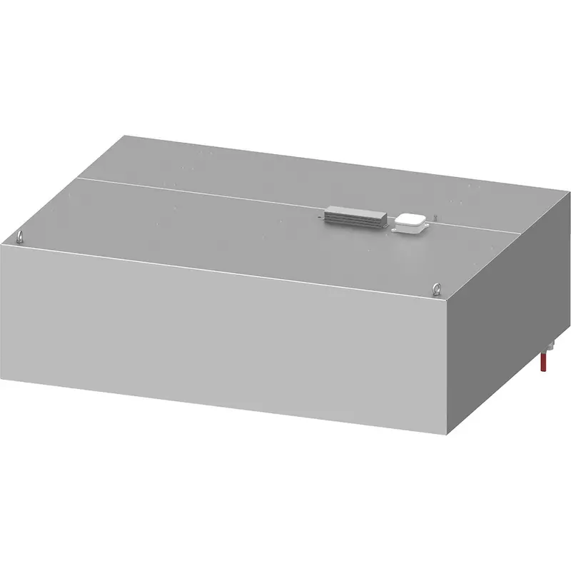 Stalgast Induktions-Wandhaube "Basic Line", Kastenform 1700 mm x 900 mm mit Flammschutzfilter Typ B
