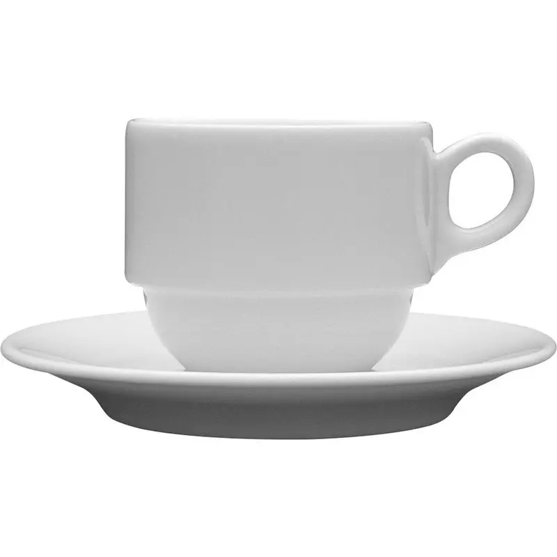 Stalgast Kaffeetasse, Porzellan, weiß, Serie Versailles, Lubiana, 0,25 Liter