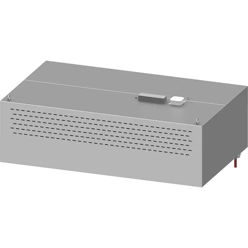 Stalgast Kompensations-Wandhaube "Basic Line", Kastenform 1400 mm x 1000 mm mit Flammschutzfilter Typ B