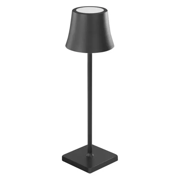 Stalgast LED-Tischleuchte kabellos mit Touch-Bedienung, dimmbar, schwarz, H. 375 mm