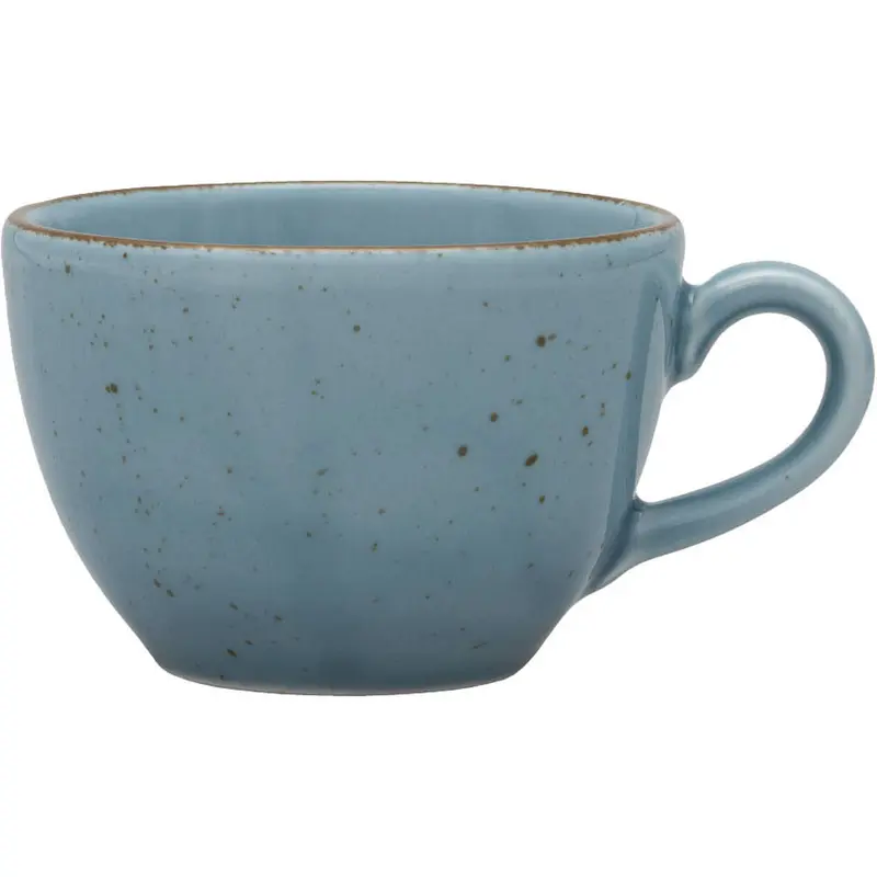 Stalgast Obertasse, Serie Aida, türkis, braun gesprenkelt, 180 ml, 12 Stück